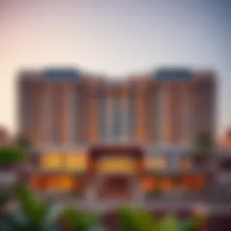 Luxurious exterior view of Novotel Hotel in Jumeirah Village