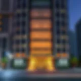 Modern Architectural Marvel of Oud Metha Exterior view of Oud Metha Office Building showcasing modern architecture