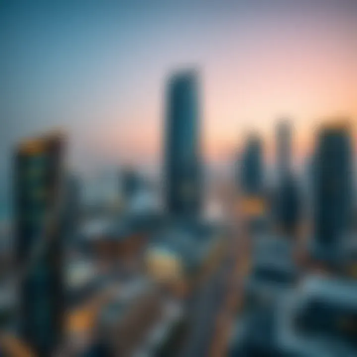 Panoramic view capturing the strategic location of Oud Metha