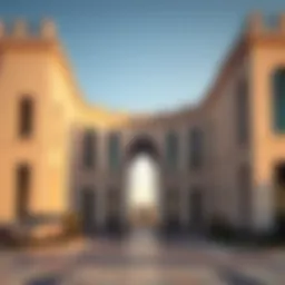 Architectural overview of Al Khail Gate partition