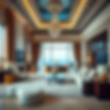 Opulent Interiors of Raffles Palm Jumeirah Elegant interior design of Raffles Palm Jumeirah