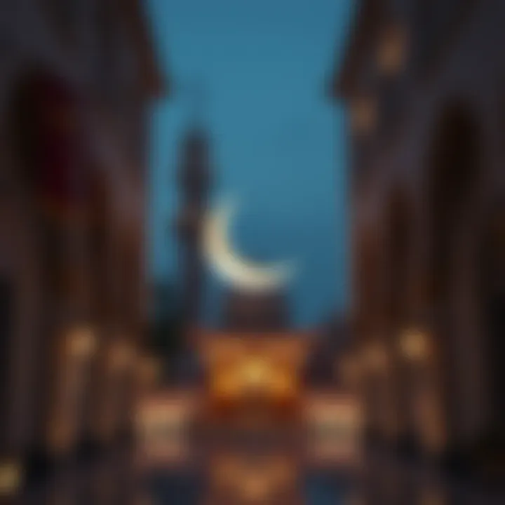 The Crescent Moon: A Symbol of New Beginnings in Ramadan Artistic representation of the crescent moon symbolizing Ramadan