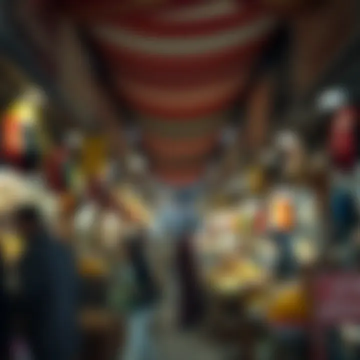 A vibrant market scene during Ramadan in the UAE