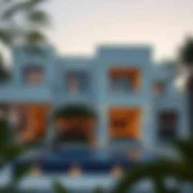 Elegant Villa Architecture in Al Mizhar Stunning villa exterior in Al Mizhar