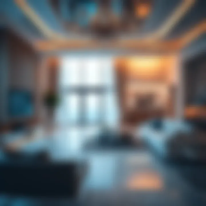 Opulent Living Space in Al Mizhar Luxurious villa interior showcasing spacious living