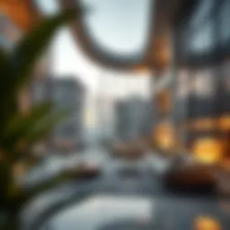 A stunning architectural design of a luxury apartment in Dubai showcasing sustainability