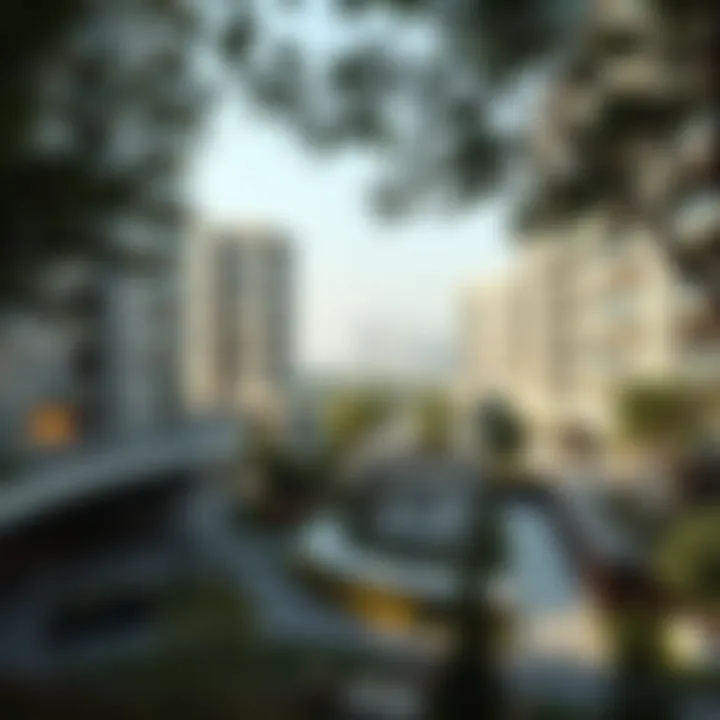 Innovative Urban Planning and Community Spaces Modern urban planning layout highlighting green spaces and community areas