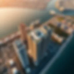 Stunning aerial view of the Reef Tower Cluster showcasing architectural brilliance