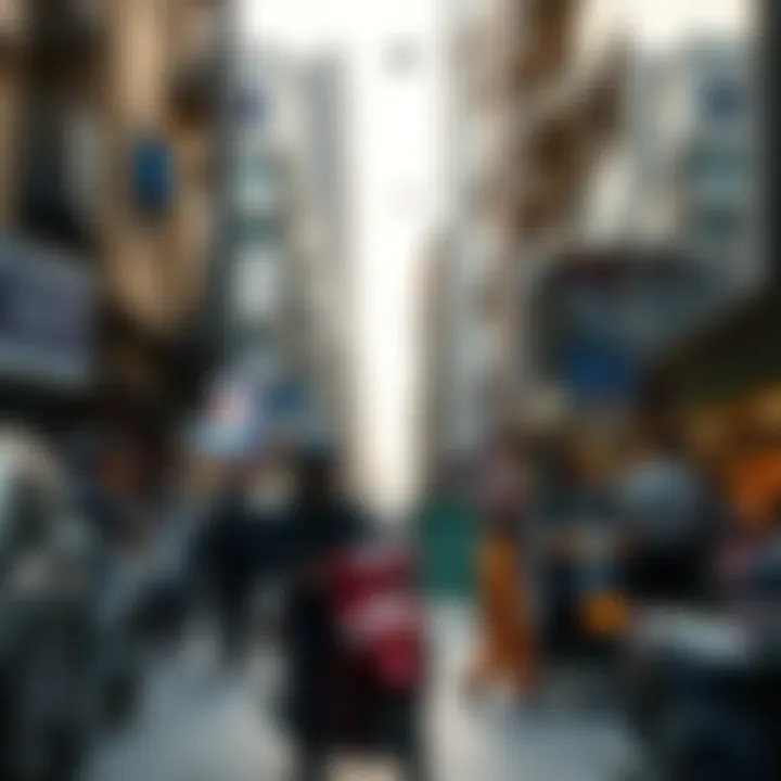 Local Culture and Lifestyle in Karama A bustling street scene in Karama, reflecting local culture and lifestyle