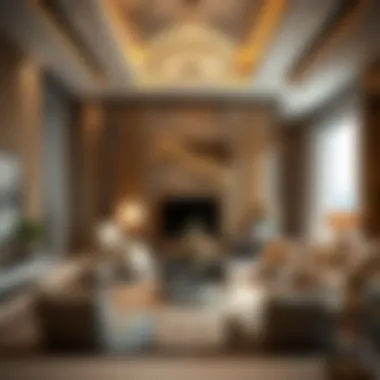 Luxurious interior of a high-end apartment in Dubai