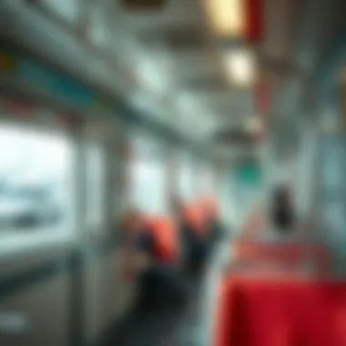 Comfortable RTA Train Interior Interior of an RTA train showing passenger comfort
