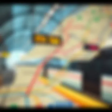 RTA Train Routes and Connectivity Map Map of RTA train routes across Dubai