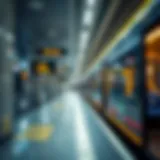 Overview of the RTA train system in Dubai