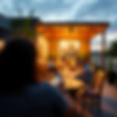 Vibrant community spaces within Sanctuary Ellington fostering social interaction