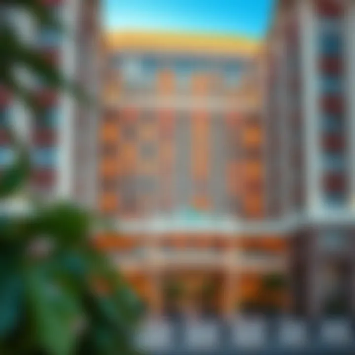 Exterior view of Savoy Park Hotel Apartments in Dubai