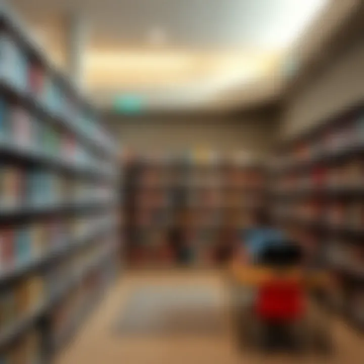 Library filled with educational materials and technology