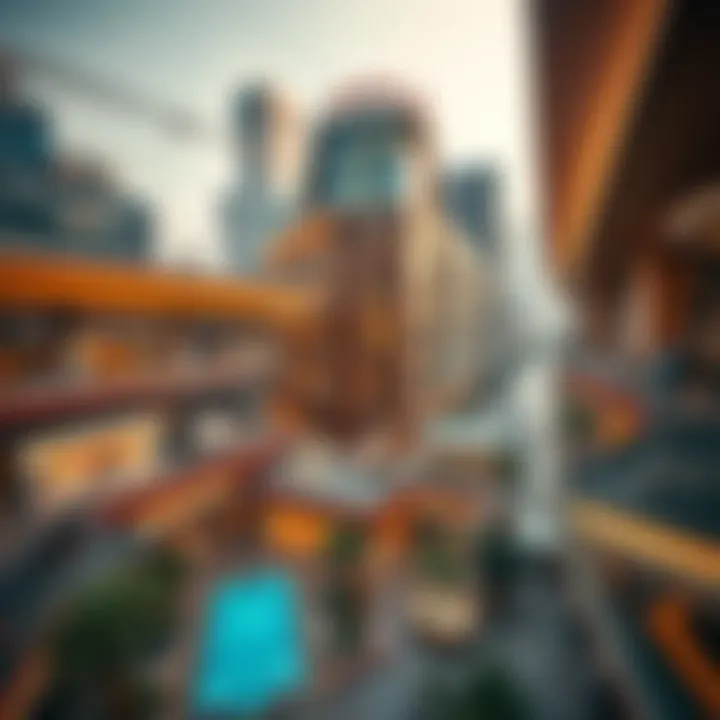 Aerial view showcasing the stunning architecture of Silicon Central Mall