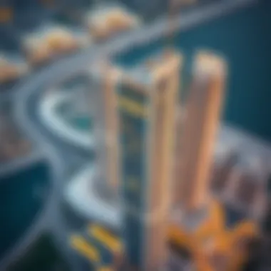 Aerial Brilliance of Nakheel Palm Tower Stunning aerial view of Nakheel Palm Tower