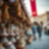 Local Product Showcase at Souk Al Marfa Vibrant stalls showcasing unique local products