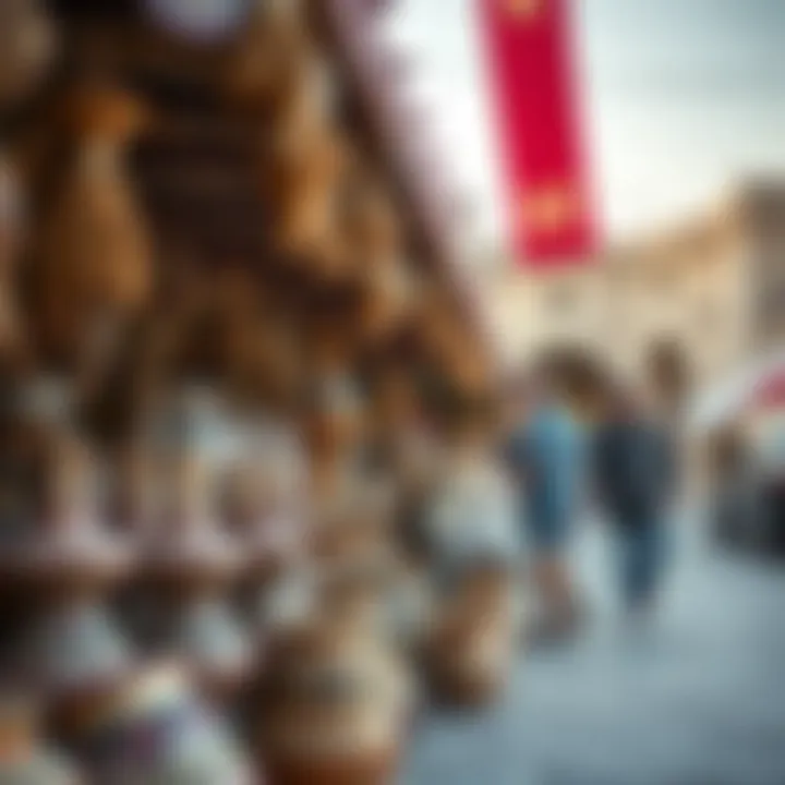 Local Product Showcase at Souk Al Marfa Vibrant stalls showcasing unique local products