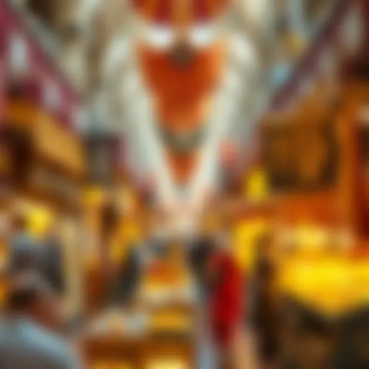 Vibrant Atmosphere of Souk Oro A bustling market scene at Souk Oro