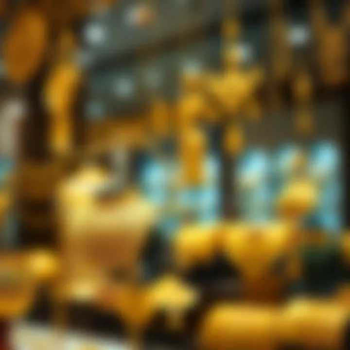 Exquisite Craftsmanship in Gold Jewelry Intricate gold jewelry displayed at Souk Oro