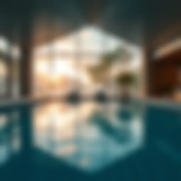 Indoor Pool with Outdoor View A stunning indoor pool with a beautiful view of the outdoors.