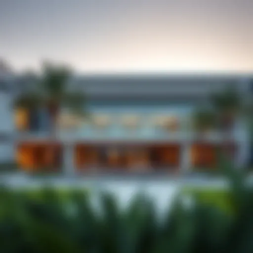 Exterior view of the British University in Dubai showcasing modern architecture