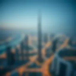 Aerial view of Dubai's skyline showcasing luxury apartments and skyscrapers