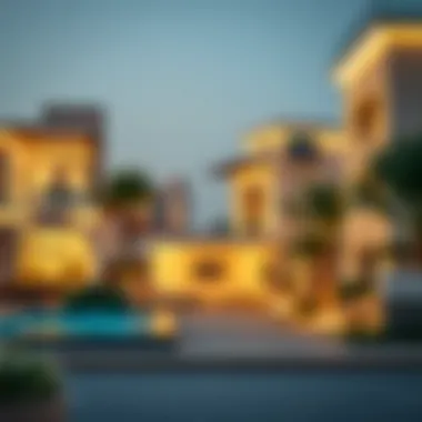 Diverse Real Estate Options in Dubai Representation of diverse real estate options in Dubai including villas and commercial properties
