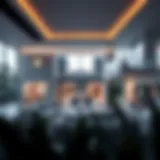 Innovative Smart Home Concept Futuristic smart home design with integrated technology