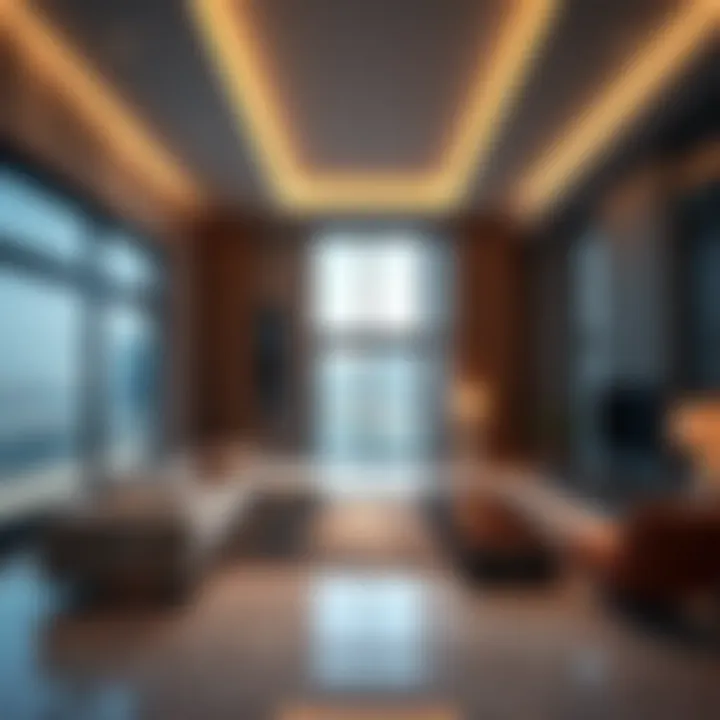 Modern Living Spaces at The Pointe Luxurious apartments showcasing modern architecture at The Pointe