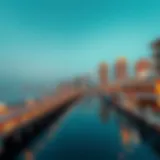 Stunning waterfront view of The Pointe in Dubai