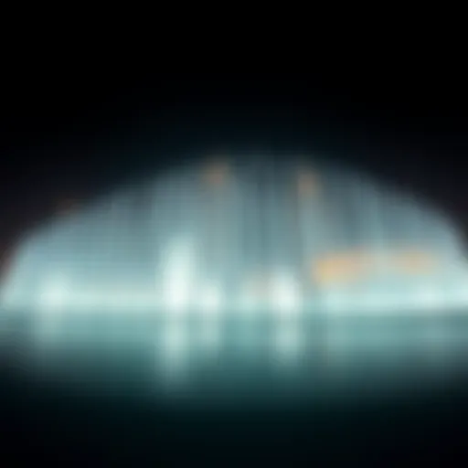 Spectacular view of the Burj Fountain at night