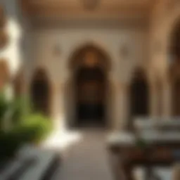 Traditional Emirati architecture showcasing intricate designs