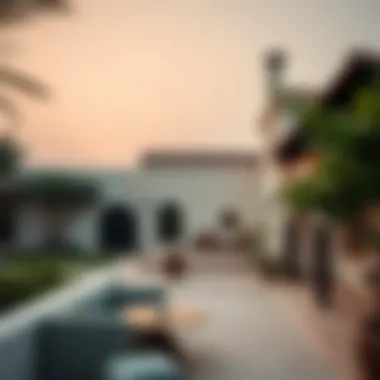 A scenic view of a restored traditional home in the UAE