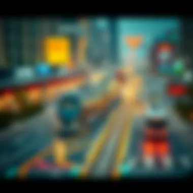 Detailed tram network layout in Dubai showcasing various routes