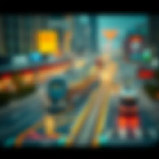 Detailed tram network layout in Dubai showcasing various routes