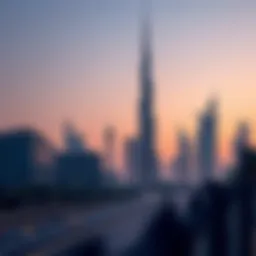 Skyline of Dubai showcasing modern architectural innovations