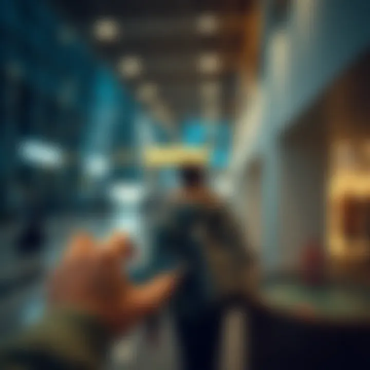 Checking Visa Status on Mobile Traveler checking visa status on a mobile device