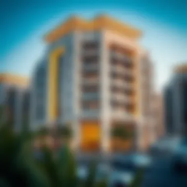 Architectural Elegance in Al Maya Marina Architectural details of a contemporary building in Al Maya Marina