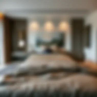 Cozy Bed Space Arrangement A cozy bed space arrangement in a modern apartment within JLT.