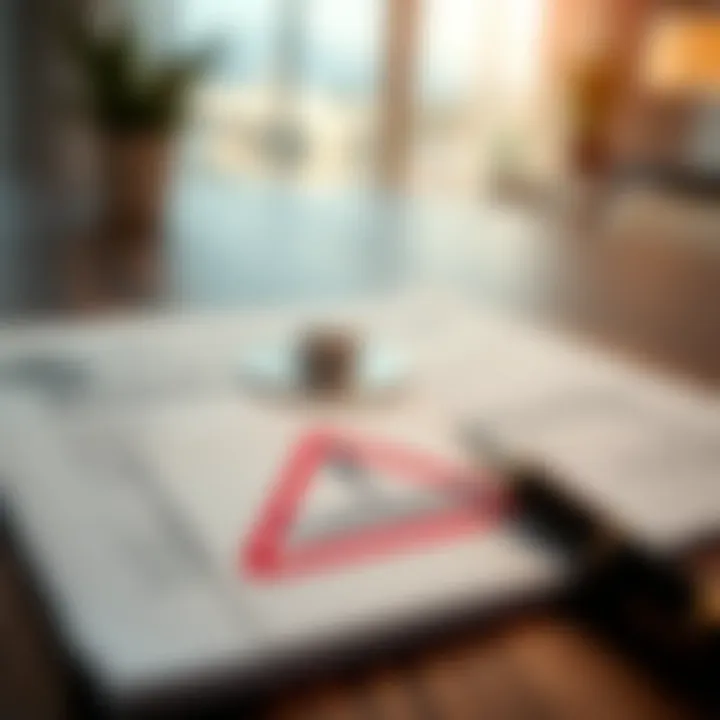 Financial Consequences of Bounced Cheques Conceptual image of financial documents with a warning sign