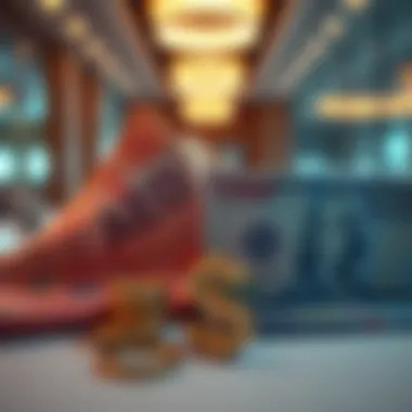 Currency Exchange Symbolism A vivid representation of AED banknotes alongside USD currency notes to symbolize exchange