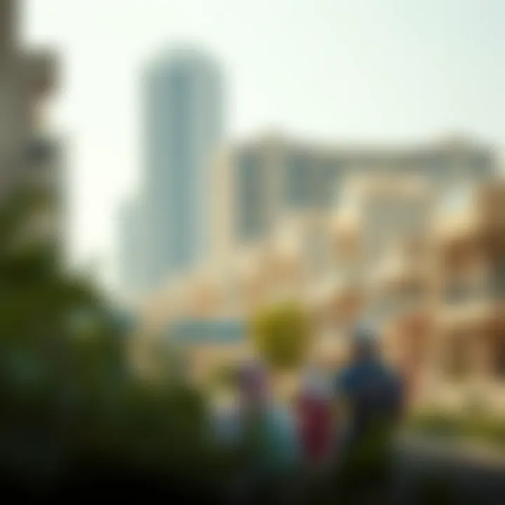 Community Life in Dubai's Freehold Areas Diverse community living in a freehold property area