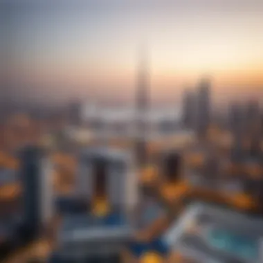 Dubai Skyline: Freehold Property Highlights Aerial view of Dubai skyline showcasing freehold properties