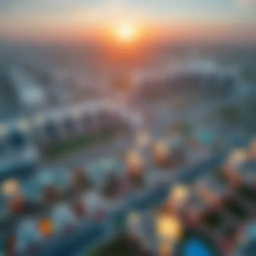 Aerial Perspective of Furjan's Development Aerial view showcasing the vibrant landscape of Furjan