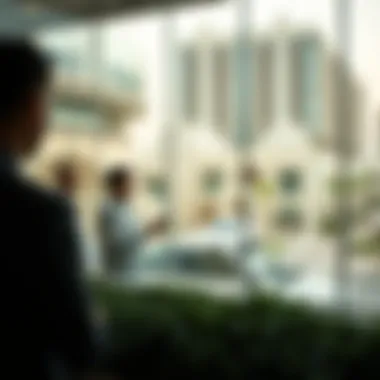 Investors examining property listings from Imkan Properties