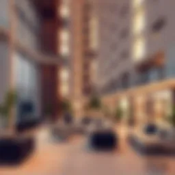 Contemporary residential complex in Dubai