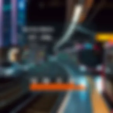 An infographic detailing service frequency variations across different Metro lines.